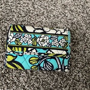 Teal floral vera Bradley wallet